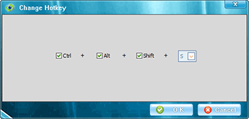 Dialog To Change Shortcut Key Of Keylogger Software