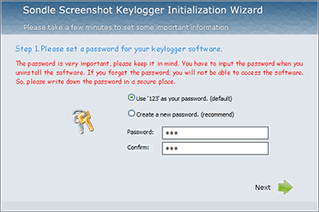 Set A Password For Keylogger Software