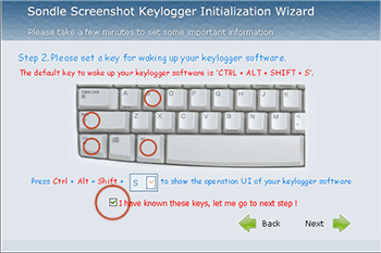 Set A Shortcut Key For Keylogger Software