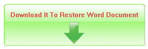 Restore Word Document